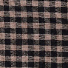 Homespun Fabric - Gingham Check - Black - 5 Yards